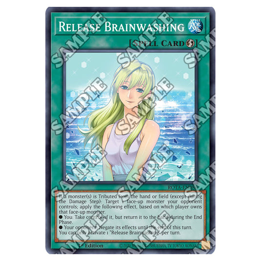 Release Brainwashing ROTA-EN086 card from the Yu-Gi-Oh! set Rage of the Abyss