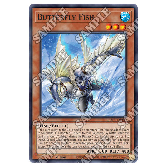 Butterfly Fish ROTA-EN088 card from the Yu-Gi-Oh! set Rage of the Abyss