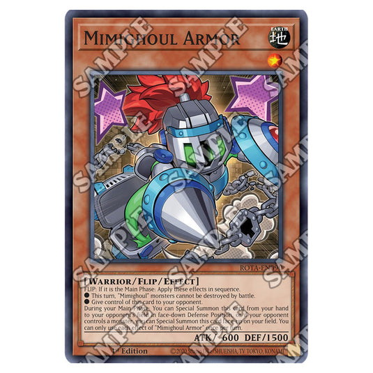 Mimighoul Armor ROTA-EN090 card from the Yu-Gi-Oh! set Rage of the Abyss