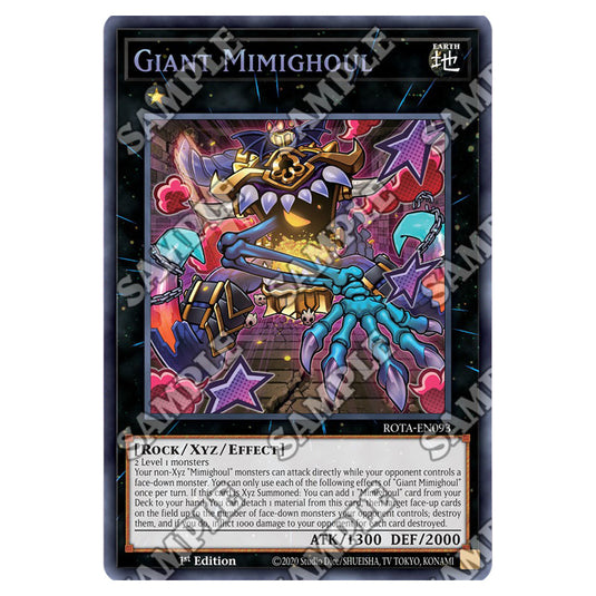 Giant Mimighoul ROTA-EN093 card from the Yu-Gi-Oh! set Rage of the Abyss