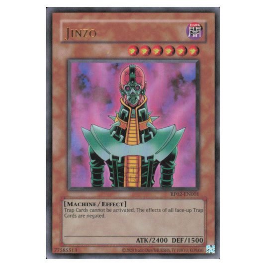 Jinzo RP02-EN001 card from the Yu-Gi-Oh! set Retro Pack 2 (2025)
