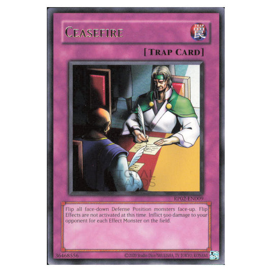 Ceasefire RP02-EN009 card from the Yu-Gi-Oh! set Retro Pack 2 (2025)