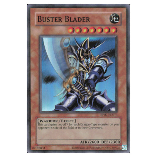 Buster Blader RP02-EN013 card from the Yu-Gi-Oh! set Retro Pack 2 (2025)