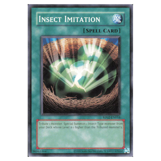 Insect Imitation RP02-EN016 card from the Yu-Gi-Oh! set Retro Pack 2 (2025)
