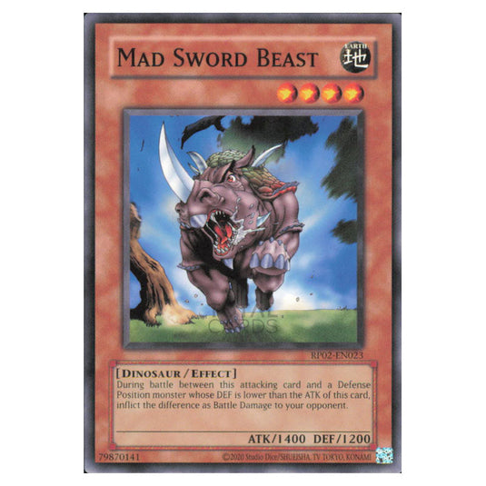 Mad Sword Beast RP02-EN023 card from the Yu-Gi-Oh! set Retro Pack 2 (2025)