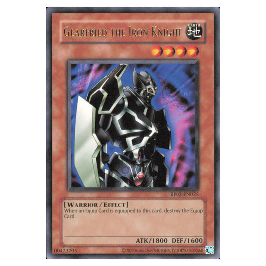 Gearfried the Iron Knight RP02-EN025 card from the Yu-Gi-Oh! set Retro Pack 2 (2025)