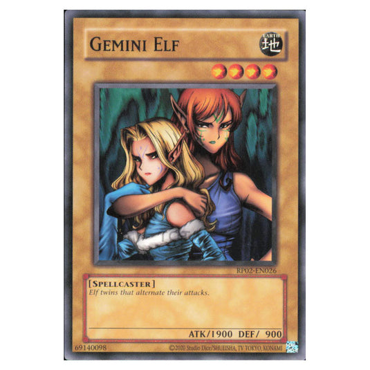 Gemini Elf RP02-EN026 card from the Yu-Gi-Oh! set Retro Pack 2 (2025)