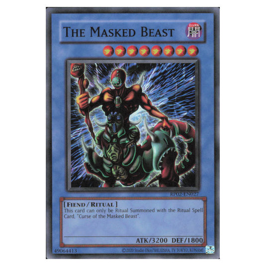 The Masked Beast RP02-EN027 card from the Yu-Gi-Oh! set Retro Pack 2 (2025)