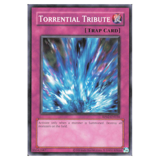 Torrential Tribute RP02-EN034 card from the Yu-Gi-Oh! set Retro Pack 2 (2025)