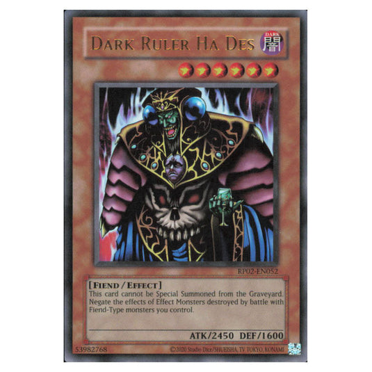 Dark Ruler Ha Des RP02-EN052 card from the Yu-Gi-Oh! set Retro Pack 2 (2025)