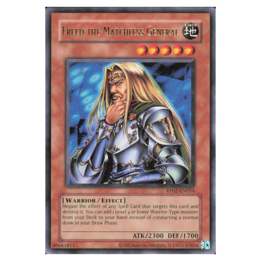 Freed the Matchless General RP02-EN054 card from the Yu-Gi-Oh! set Retro Pack 2 (2025)