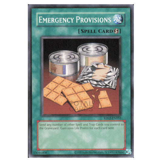 Emergency Provisions RP02-EN055 card from the Yu-Gi-Oh! set Retro Pack 2 (2025)
