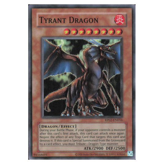 Tyrant Dragon RP02-EN056 card from the Yu-Gi-Oh! set Retro Pack 2 (2025)