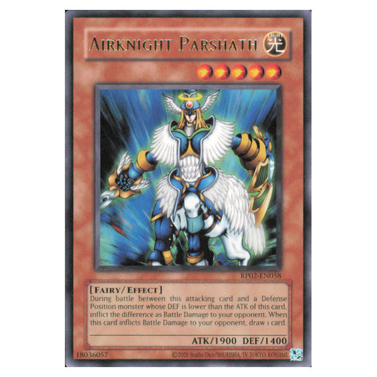 Airknight Parshath RP02-EN058 card from the Yu-Gi-Oh! set Retro Pack 2 (2025)