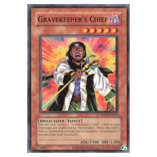 Gravekeeper's Chief RP02-EN076 card from the Yu-Gi-Oh! set Retro Pack 2 (2025)