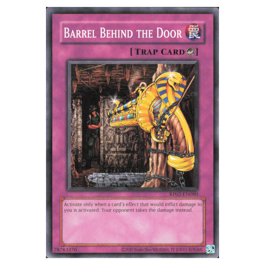Barrel Behind the Door RP02-EN080 card from the Yu-Gi-Oh! set Retro Pack 2 (2025)
