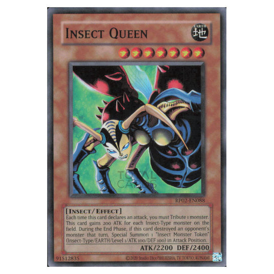 Insect Queen RP02-EN088 card from the Yu-Gi-Oh! set Retro Pack 2 (2025)