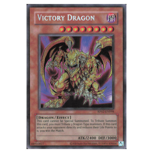 Victory Dragon RP02-EN098 card from the Yu-Gi-Oh! set Retro Pack 2 (2025)