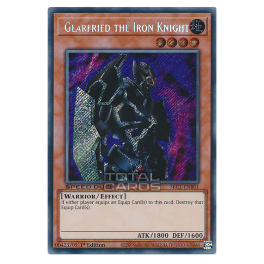 Yu-Gi-Oh! - Speed Duel: Streets of Battle City - Gearfried the Iron Knight (Secret Rare) SBC1-ENB01a