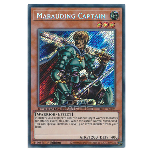 Yu-Gi-Oh! - Speed Duel: Streets of Battle City - Marauding Captain (Secret Rare) SBC1-ENB02a