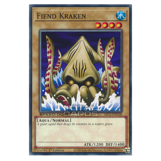 Yu-Gi-Oh! - Speed Duel: Streets of Battle City - Fiend Kraken (Common) SBC1-ENC08