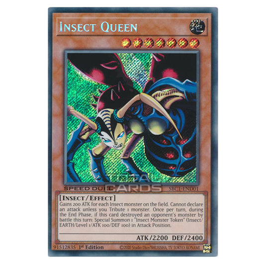 Yu-Gi-Oh! - Speed Duel: Streets of Battle City - Insect Queen (Secret Rare) SBC1-END01a