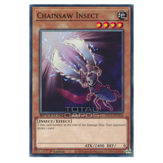 Yu-Gi-Oh! - Speed Duel: Streets of Battle City - Chainsaw Insect (Common) SBC1-END03