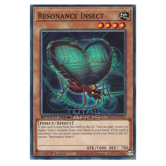 Yu-Gi-Oh! - Speed Duel: Streets of Battle City - Resonance Insect (Common) SBC1-END07