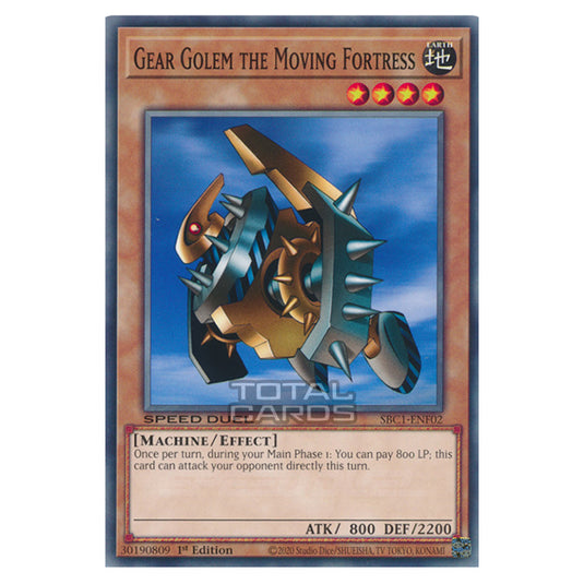 Yu-Gi-Oh! - Speed Duel: Streets of Battle City - Gear Golem the Moving Fortress (Common) SBC1-ENF02