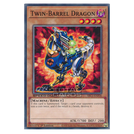 Yu-Gi-Oh! - Speed Duel: Streets of Battle City - Twin-Barrel Dragon (Common) SBC1-ENF06