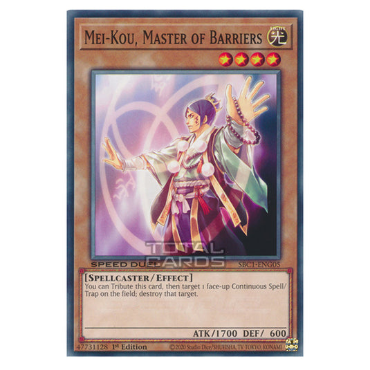 Yu-Gi-Oh! - Speed Duel: Streets of Battle City - Mei-Kou, Master of Barriers (Common) SBC1-ENG05