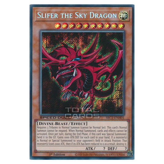 Yu-Gi-Oh! - Speed Duel: Streets of Battle City - "Slifer the Sky Dragon" (Secret Rare) SBC1-ENH01