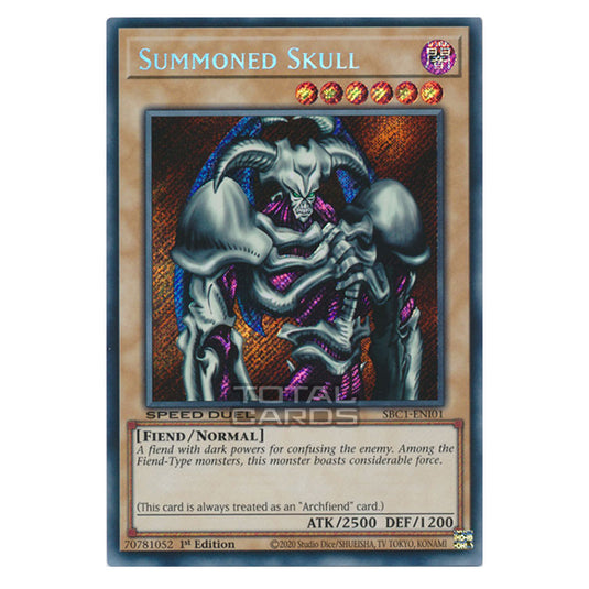 Yu-Gi-Oh! - Speed Duel: Streets of Battle City - Summoned Skull (Secret Rare) SBC1-ENI01a