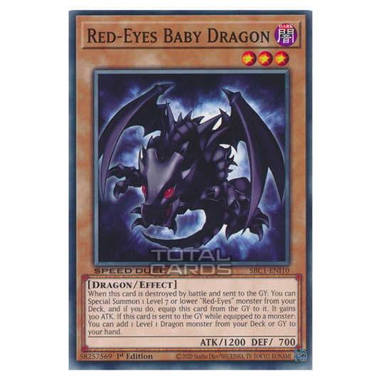 Yu-Gi-Oh! - Speed Duel: Streets of Battle City - Red-Eyes Baby Dragon (Common) SBC1-ENI10