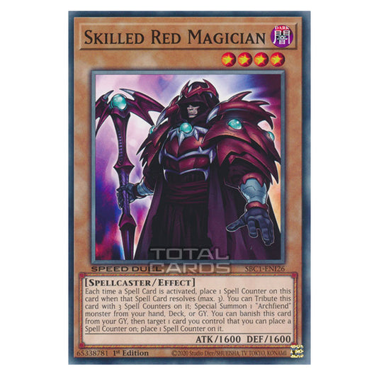 Yu-Gi-Oh! - Speed Duel: Streets of Battle City - Skilled Red Magician (Common) SBC1-ENI26