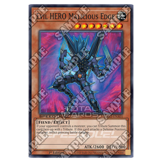 Yu-Gi-Oh! - Speed Duel GX: Duelists of Shadows - Evil HERO Malicious Edge (Common) SGX3-ENA01