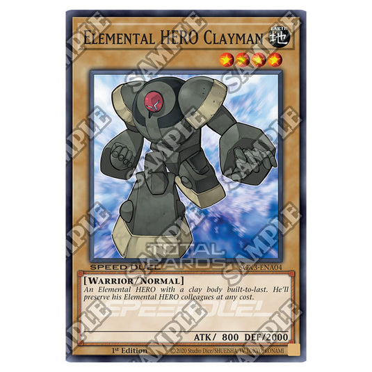 Yu-Gi-Oh! - Speed Duel GX: Duelists of Shadows - Elemental HERO Clayman (Common) SGX3-ENA04