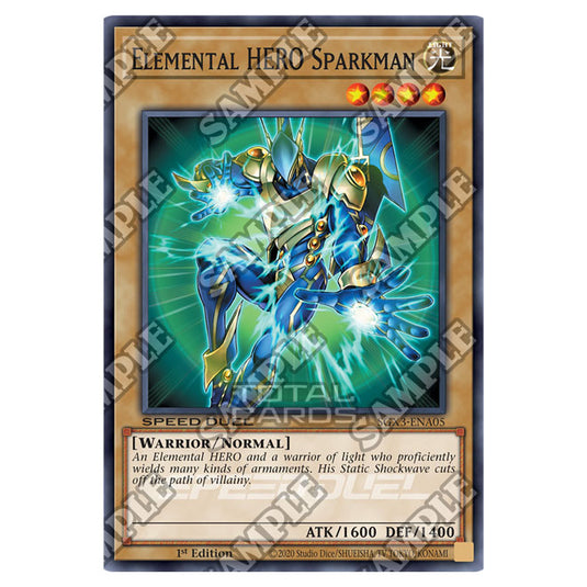 Yu-Gi-Oh! - Speed Duel GX: Duelists of Shadows - Elemental HERO Sparkman (Common) SGX3-ENA05