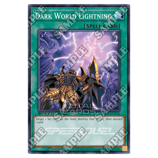 Yu-Gi-Oh! - Speed Duel GX: Duelists of Shadows - Dark World Lightning (Common) SGX3-ENA16