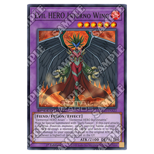 Yu-Gi-Oh! - Speed Duel GX: Duelists of Shadows - Evil HERO Inferno Wing (Common) SGX3-ENA22