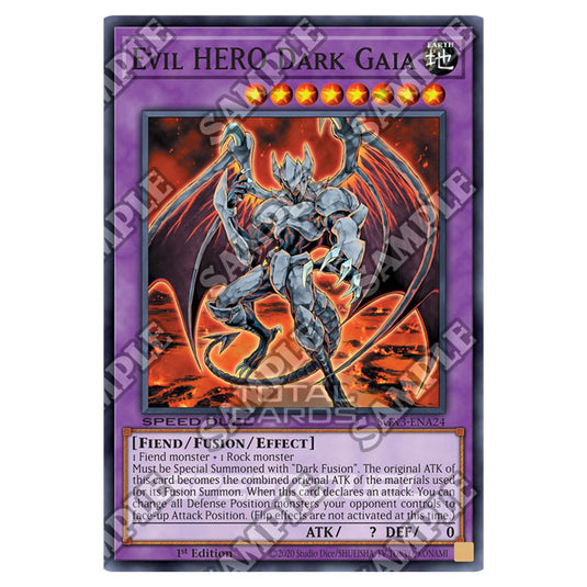 Yu-Gi-Oh! - Speed Duel GX: Duelists of Shadows - Evil HERO Dark Gaia (Common) SGX3-ENA24