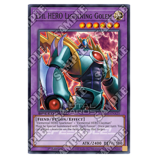 Yu-Gi-Oh! - Speed Duel GX: Duelists of Shadows - Evil HERO Lightning Golem (Common) SGX3-ENA25