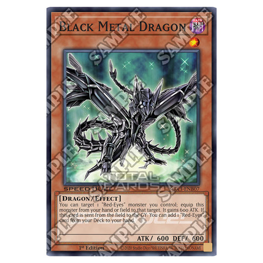 Yu-Gi-Oh! - Speed Duel GX: Duelists of Shadows - Black Metal Dragon (Common) SGX3-ENB07