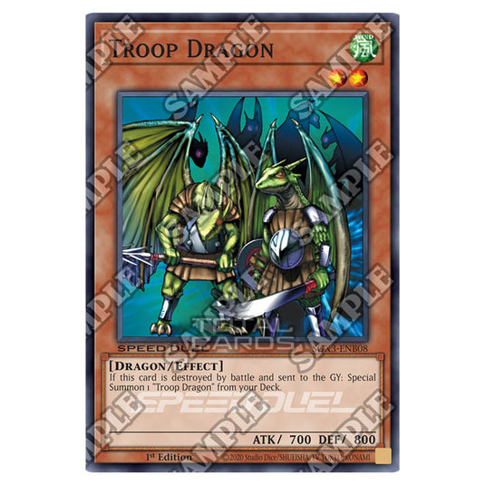 Yu-Gi-Oh! - Speed Duel GX: Duelists of Shadows - Troop Dragon (Common) SGX3-ENB08