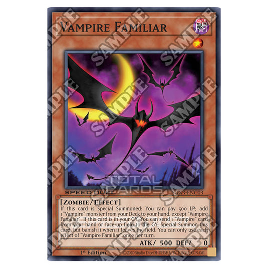 Yu-Gi-Oh! - Speed Duel GX: Duelists of Shadows - Vampire Familiar (Common) SGX3-ENC03