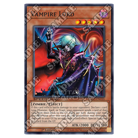 Yu-Gi-Oh! - Speed Duel GX: Duelists of Shadows - Vampire Lord (Common) SGX3-ENC05