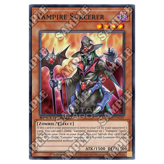 Yu-Gi-Oh! - Speed Duel GX: Duelists of Shadows - Vampire Sorcerer (Common) SGX3-ENC07