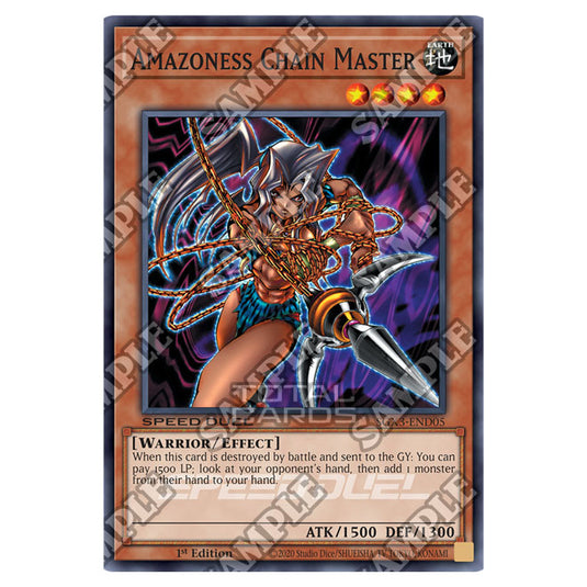 Yu-Gi-Oh! - Speed Duel GX: Duelists of Shadows - Amazoness Chain Master (Common) SGX3-END05