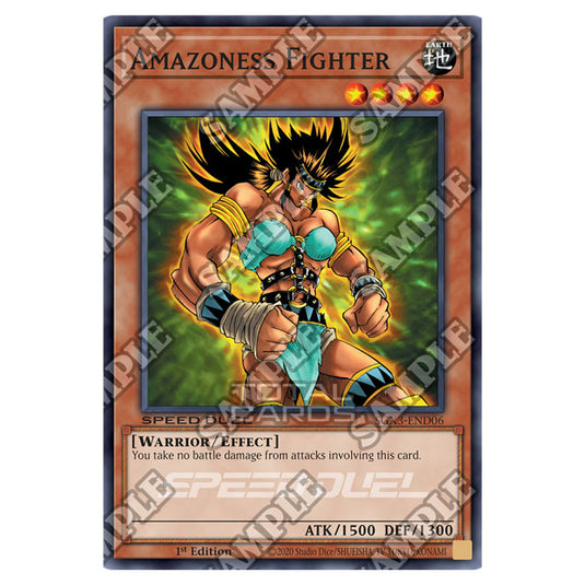 Yu-Gi-Oh! - Speed Duel GX: Duelists of Shadows - Amazoness Fighter (Common) SGX3-END06