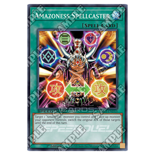 Yu-Gi-Oh! - Speed Duel GX: Duelists of Shadows - Amazoness Spellcaster (Common) SGX3-END15